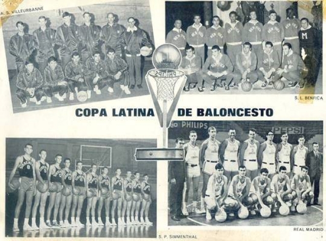 Cartolina celebrativa della Copa Latina de Baloncesto